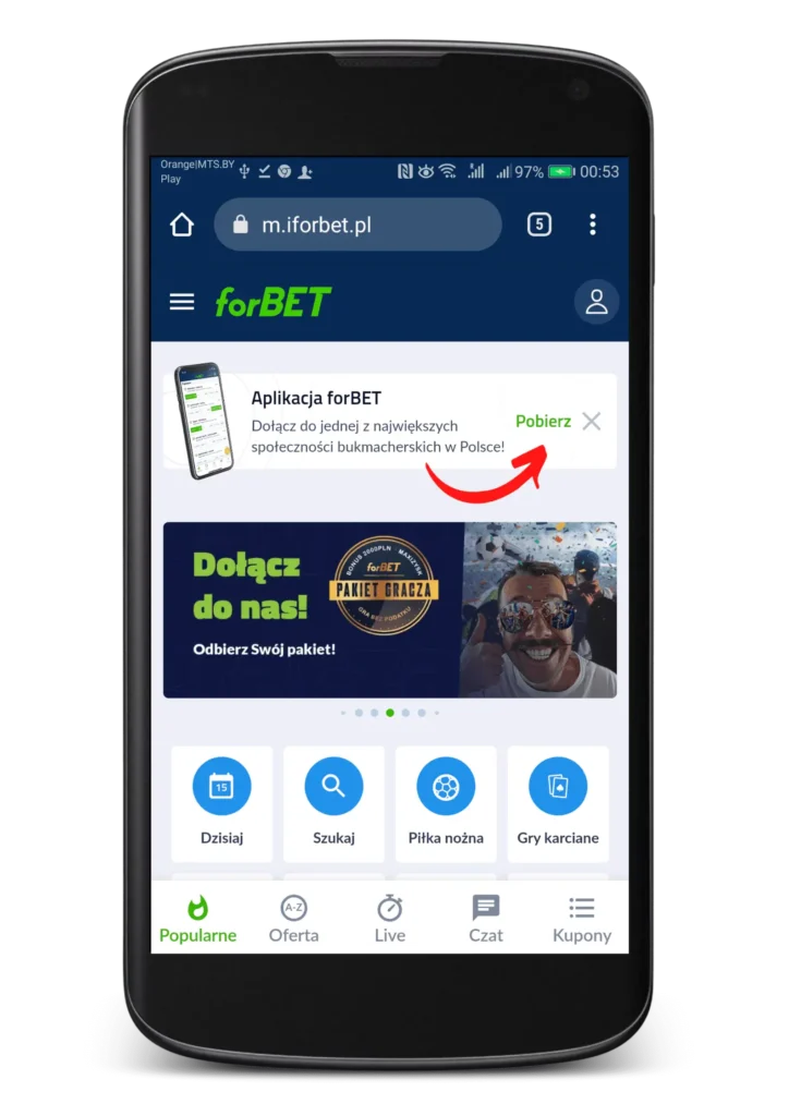 forbet Aplikacja mobilna kasyna online